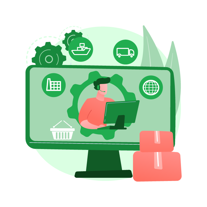 Logistics Operations Illustration